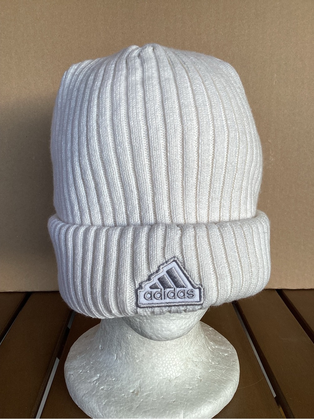 Adidas ribbed beanie hat